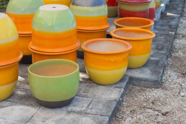 renkli kavanoz el sanatları