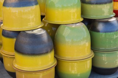 renkli kavanoz el sanatları