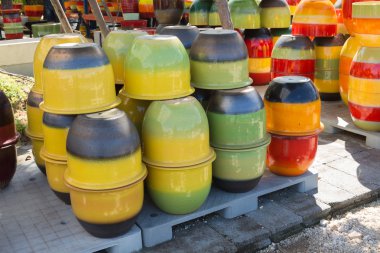 renkli kavanoz el sanatları