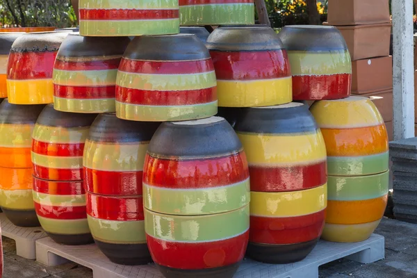 Colorful jar handicraft — Stock Photo, Image