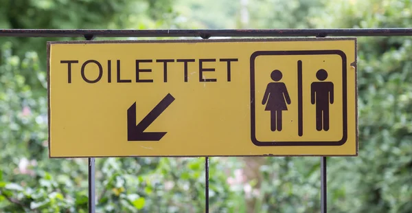 Panneau de toilette — Photo