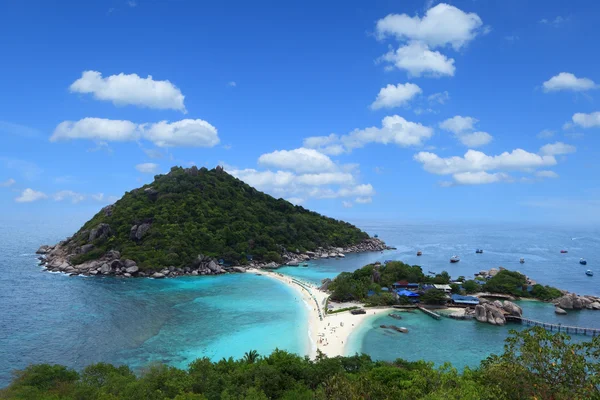 Bird eye view van nang yuan eiland, thailand — Stockfoto