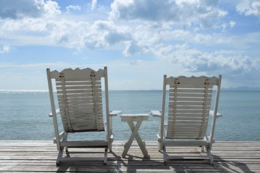 ahşap sandalyeler Teras