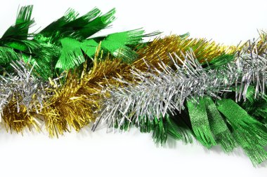 Noel süsler dekorasyon beyaz zemin üzerine