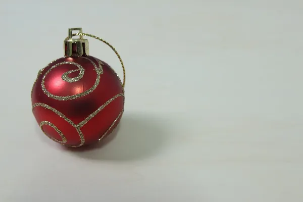 Natal ornamentos bolha vermelha — Fotografia de Stock