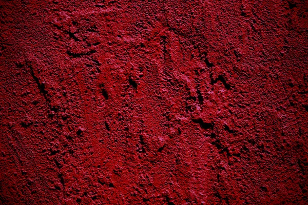 Red rough cement wall texured background — Stock Photo, Image