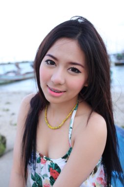güzel Asyalı kız