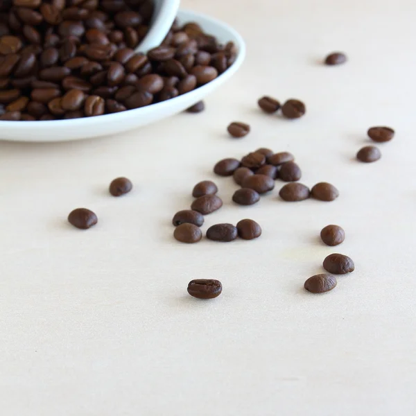Cup of roasted coffee beans — Stock Photo, Image