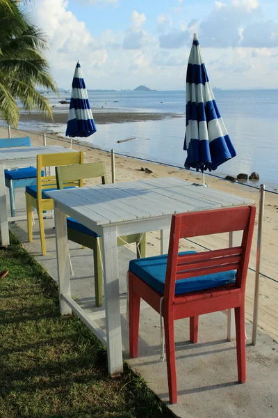 Outdoor beach restaurant — Stock Photo, Image