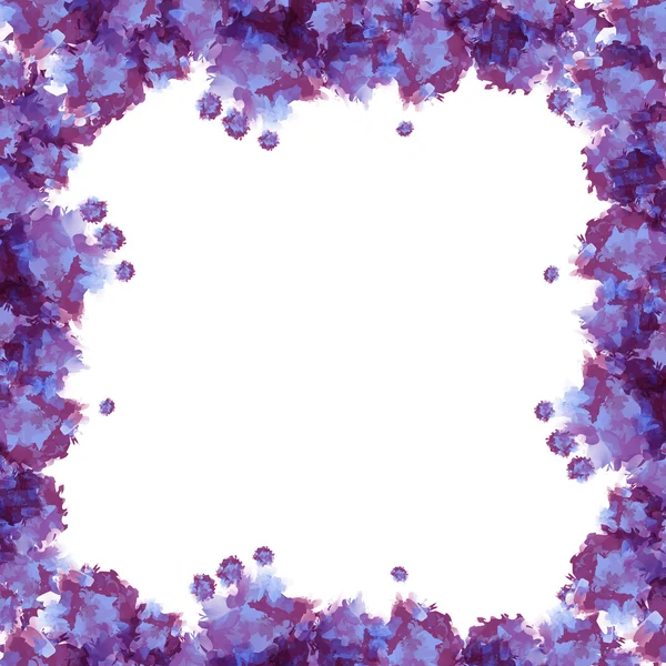 紫罗兰色水彩框架 — 图库照片