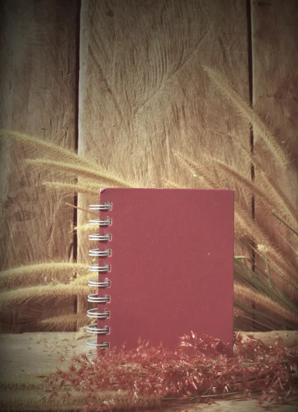 Σημειωματάριο με χόρτο αλωπέκουρου — Φωτογραφία Αρχείου