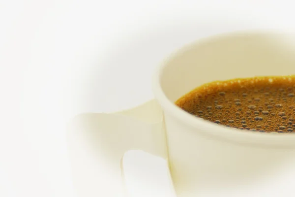 빈티지 스타일에서 종이 커피 컵을 김이 — 스톡 사진