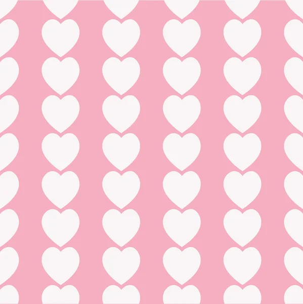 Nahtlose weiße Herzen Symbol Hintergrunddesign — Stockfoto