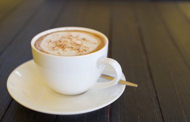 ahşap siyah masa kahve Kupası