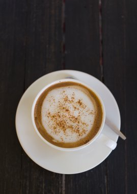 ahşap siyah masa kahve Kupası