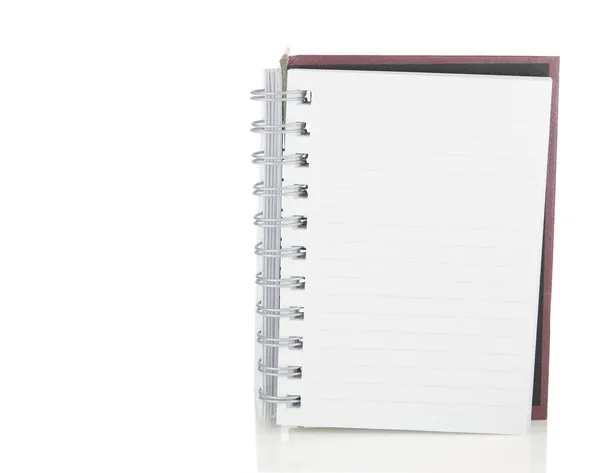 Cuaderno abierto en blanco — Foto de Stock