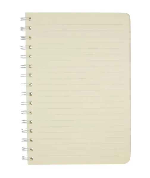 Ανοίξτε το νέο σημειωματάριο απομονωθεί σε λευκό — Φωτογραφία Αρχείου