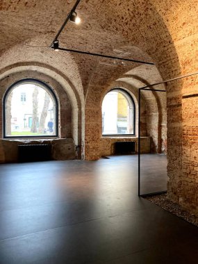 Schusev tarafından adlandırılan Devlet Mimarlık Müzesi. Harabe Pavilion