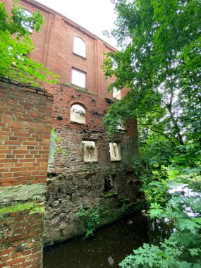 Binanın yapım tarihi 1909 Gerdauen değirmen görünümünü. Zheleznodorozhnyj, Kaliningrad bölgesi