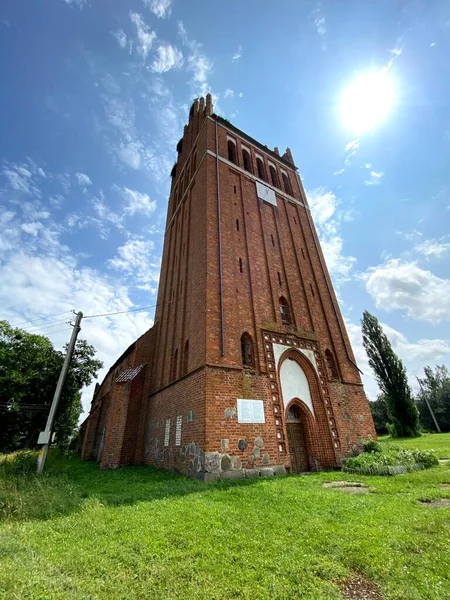 Allenburg Templom Falu Druzhba Által Épített Nagymestere Teuton Rend Konrad — Stock Fotó