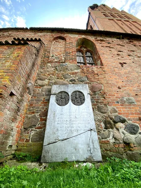 Allenburg Εκκλησία Στο Χωριό Druzhba Χτίστηκε Από Τον Μεγάλο Πλοίαρχο — Φωτογραφία Αρχείου