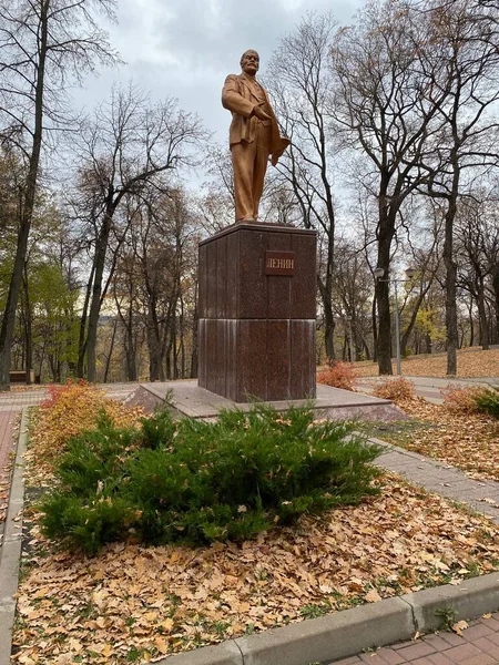 Lipetsk Región Lipetsk Rusia Monumento Lenin —  Fotos de Stock