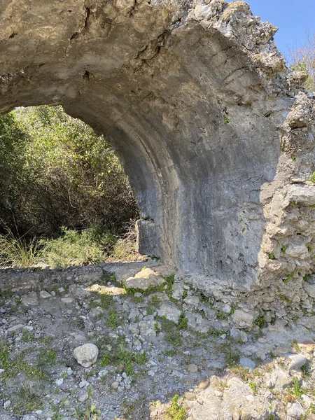 Aspendos Vagy Aspendus Egy Ősi Görög Római Város Antalya Tartományban — Stock Fotó