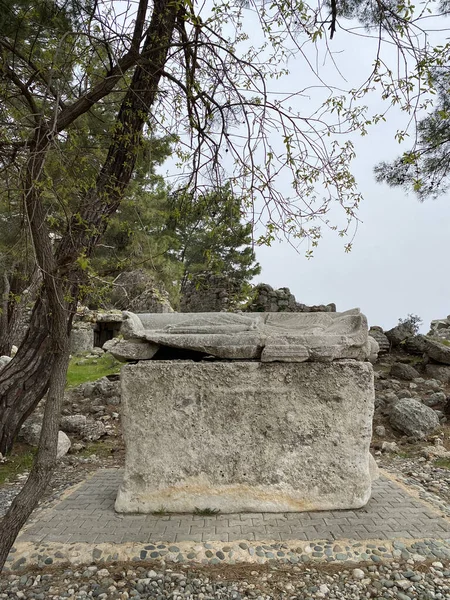 Città Fondata Dai Rodesiani Nel Vii Secolo Phaselis Anche Antica — Foto Stock