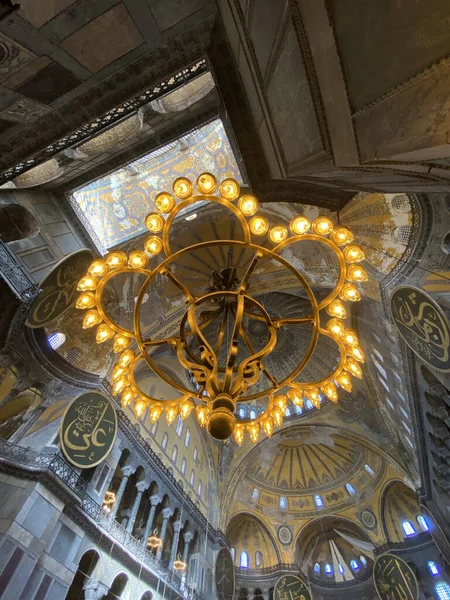 Cathédrale Sainte Sophie Sainte Sophie Istanbul Turquie Intérieur Mosquée Sainte — Photo