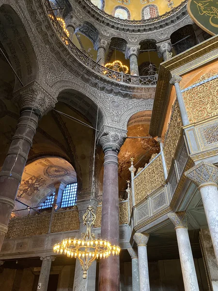 Catedral Santa Sofia Hagia Sophia Istambul Turquia Dentro Mesquita Sophie — Fotografia de Stock