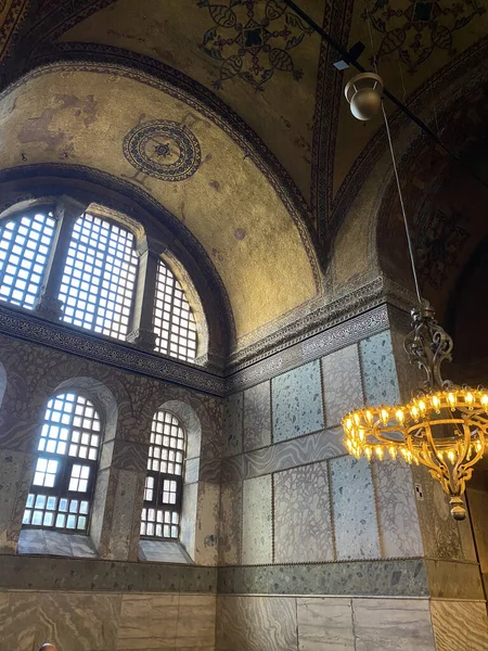 Catedral Santa Sofia Hagia Sophia Istambul Turquia Dentro Mesquita Sophie — Fotografia de Stock