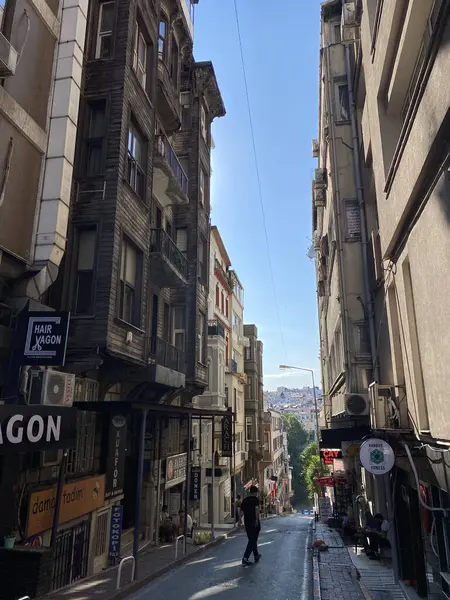 Istanbul Turquie Les Rues Vieille Ville Les Maisons Sont Peintes — Photo