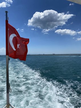 Istanbul tarihi bölümü, Türkiye'nin ünlü şehir manzara. Istanbul manzarası, Türkiye. Istanbul 'un deniz manzaralı. Açık Istanbul şehir. Doğu Turizm şehir.