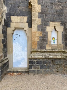 Frankfurt am Main. A view of the ecumenical center Christus church Beethoven square