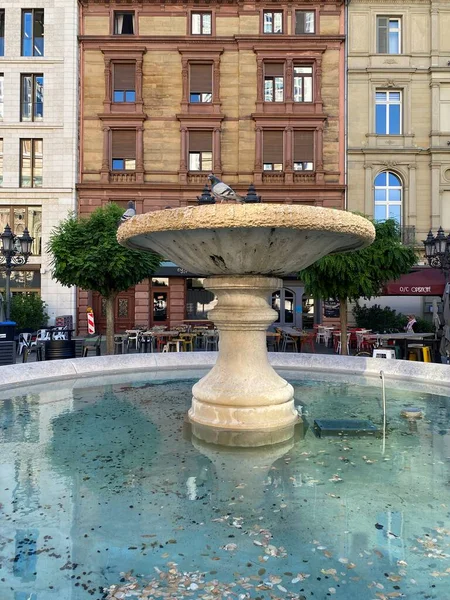 Frankfurt Main Germany Fountain Kaiserplatz Square Frankfurt Main — Stockfoto