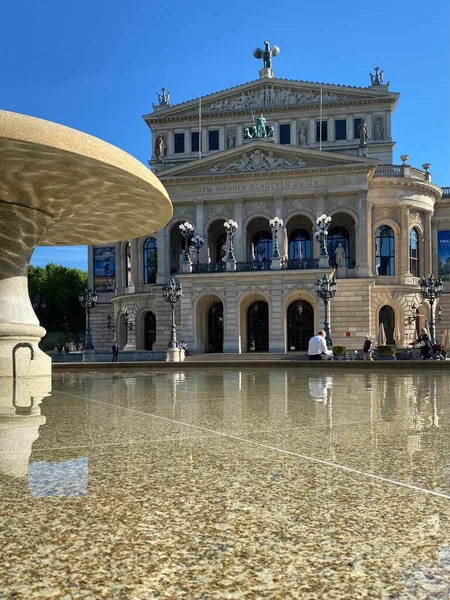 Oude Opera Alte Oper Het Oorspronkelijke Opera House Frankfurt Main — Stockfoto