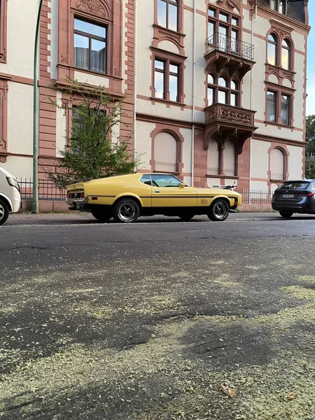 East German Made Perfectly Restored Old Car Bright Summer Day — Foto de Stock