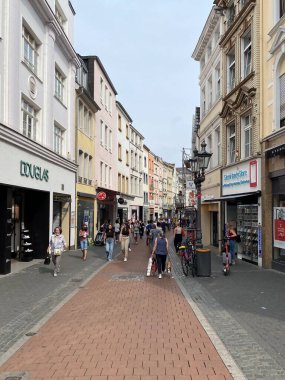 Bonn, Germany:  Magnificent old house facade in Bonn city. Old town is a mix of historical buildings and narrow alleys.