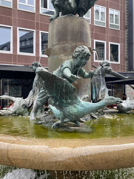 Bonn Germany Martinsbrunnen Fountain Pleasant Fountain Front Bonn Munster Main — Stockfoto