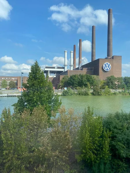 Wolfsburg, Lower Saxony, Germany: Volkswagen AG headquarters in Wolfsburg, Germany - VW is one of the world's leading automobile manufacturers
