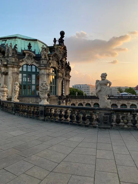 Dresden Almanya Eski Şehir Kasabası Dresden Eski Güzel Alman Binaları — Stok fotoğraf