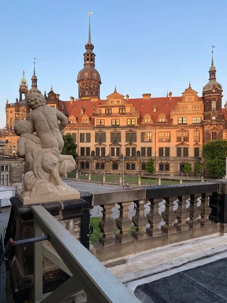 Dresden Duitsland Oude Binnenstad Van Dresden Oude Mooie Duitse Gebouwen — Stockfoto