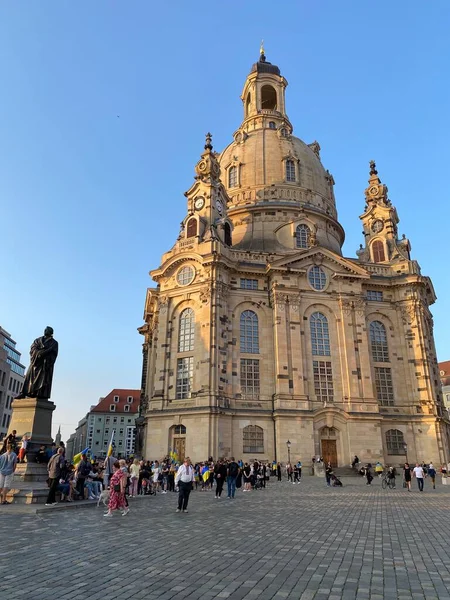 Ancient City Dresden Germany Historical Cultural Center Exterior View Cathedral — Stockfoto