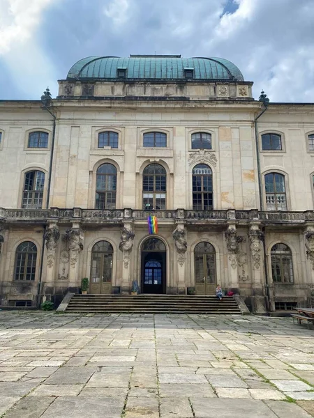 Japonca Palais Demek Elbe Nehrinin Neustadt Kıyısında 1715 Inşa Edilmiş — Stok fotoğraf