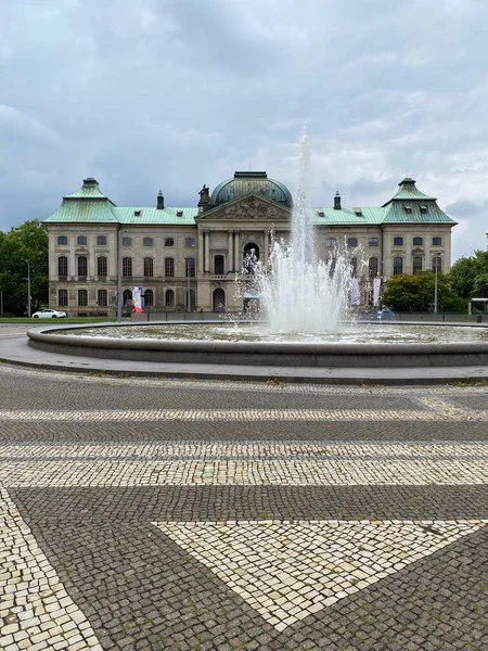 Dresden Tyskland Japaner Palais Betyder Japansk Palats Barock Byggnad Neustadt — Stockfoto