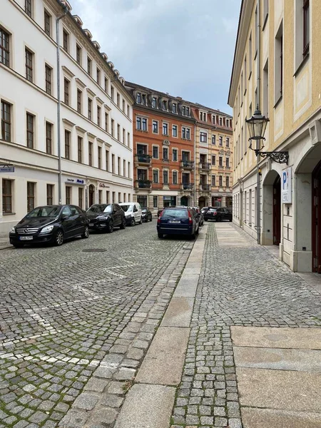 Dresden Deutschland Straße Der Dresdner Neustadt Hippes Viertel Mit Schrulligen — Stockfoto