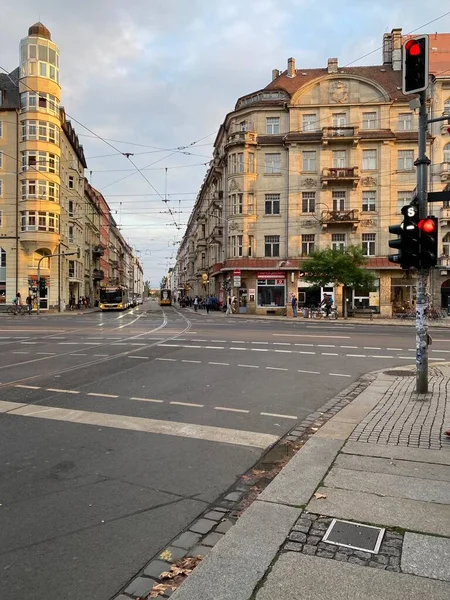 Dresden Deutschland Straße Der Dresdner Neustadt Hippes Viertel Mit Schrulligen — Stockfoto