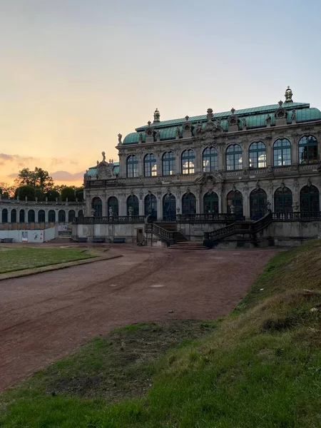 Dresden Almanya Eski Şehir Kasabası Dresden Eski Güzel Alman Binaları — Stok fotoğraf