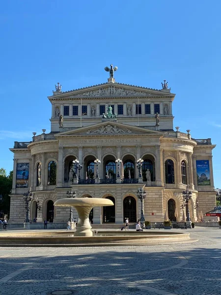 Eski Opera Veya Alte Oper Frankfurt Main Almanya Orijinal Opera — Stok fotoğraf