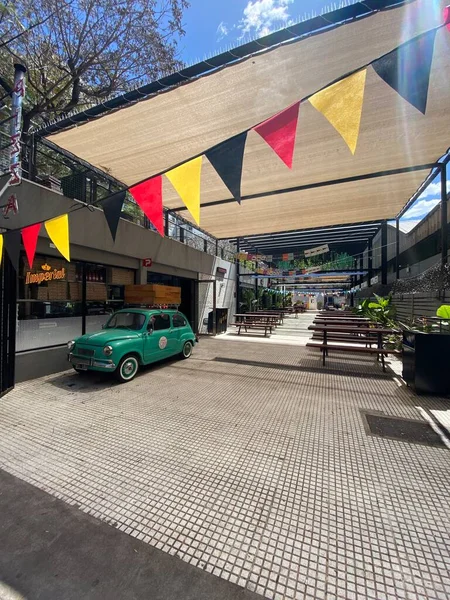 Restauracja Słynnej Hali Targowej Buenos Aires Stolicy Argentyny — Zdjęcie stockowe